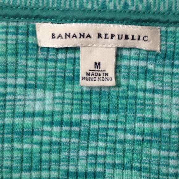 Banana Republic Green Patterned Cardigan Sweater - Picture 3 of 3